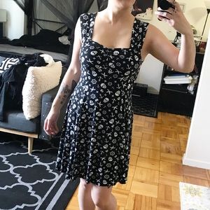 Skulls & Nautical Black and White dress